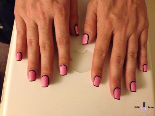 Pink Cartoon Nails