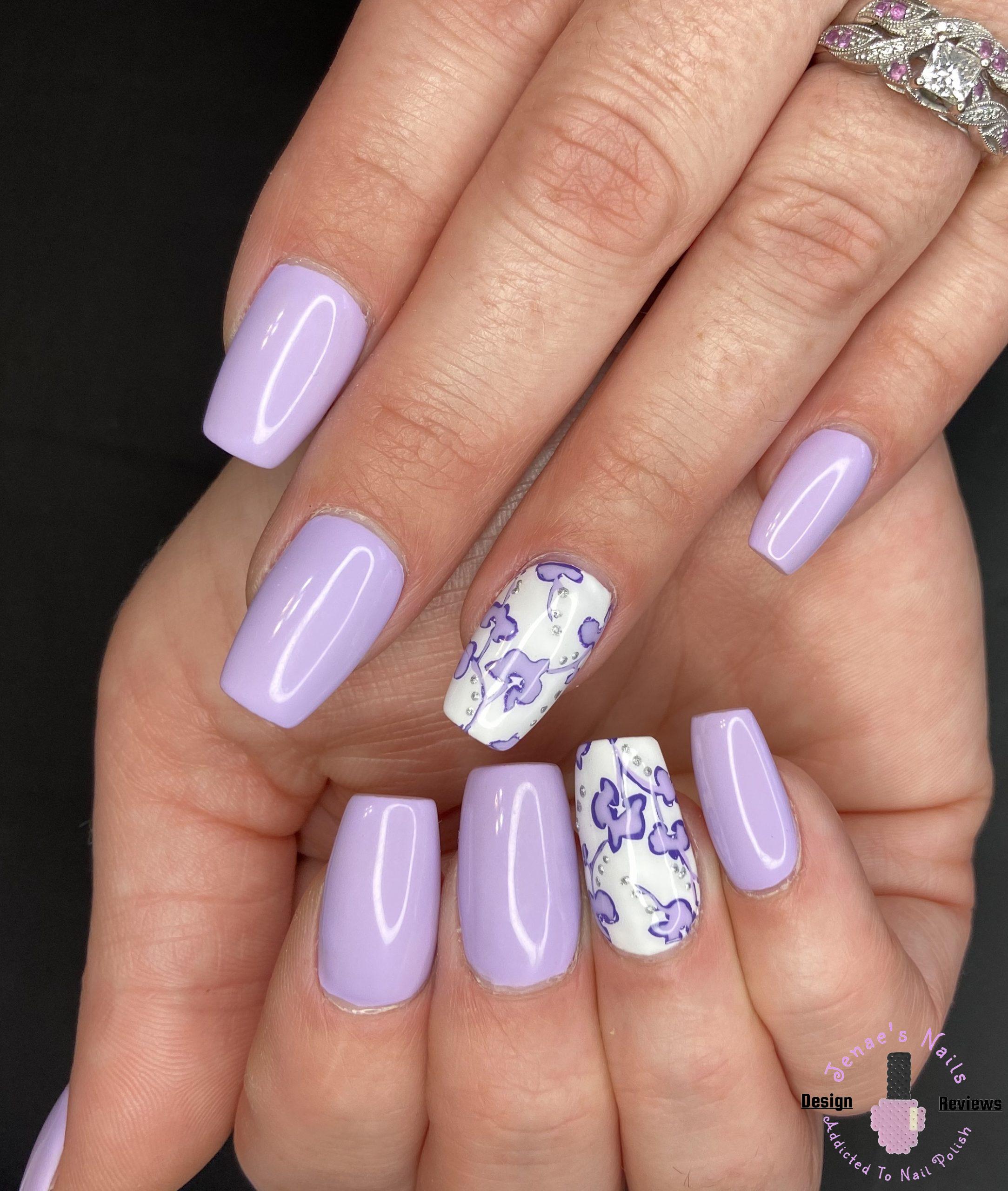 Lilac Orchid Nails