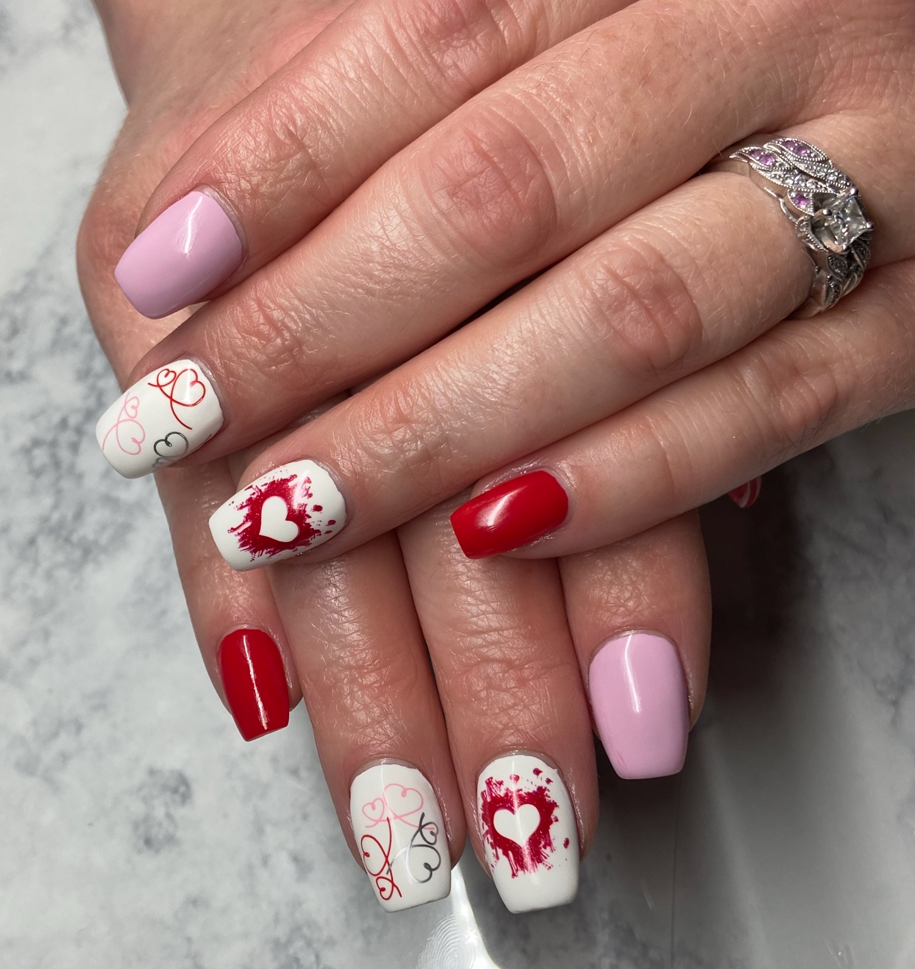 Valentine’s Day Nails feat. OPI Hollywood Collection